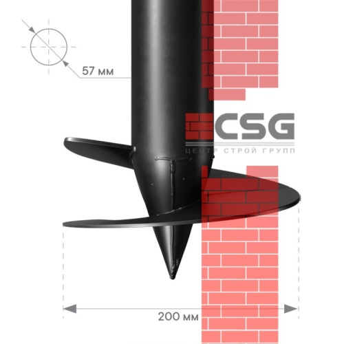 Свая винтовая СВСН-325/550/6500 по выгодным ценам в Уфе.
