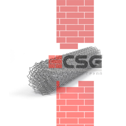 Сетка стальная плетеная 50х3 оцинкованный, длина 2 м, толщина 3.00