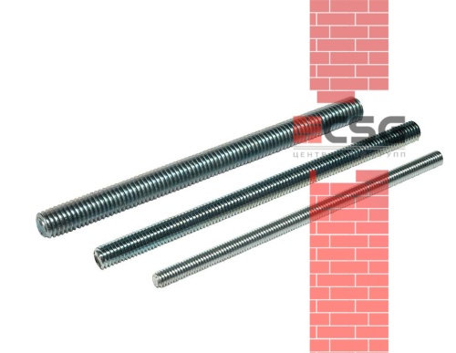 Шпилька резьбовая M8x2000 DIN 975 без покрытия  (25шт.) РМЗ