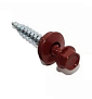 Саморез кровельный 4.8x50 RAL3009 по дереву (2 300шт) арт.1185860